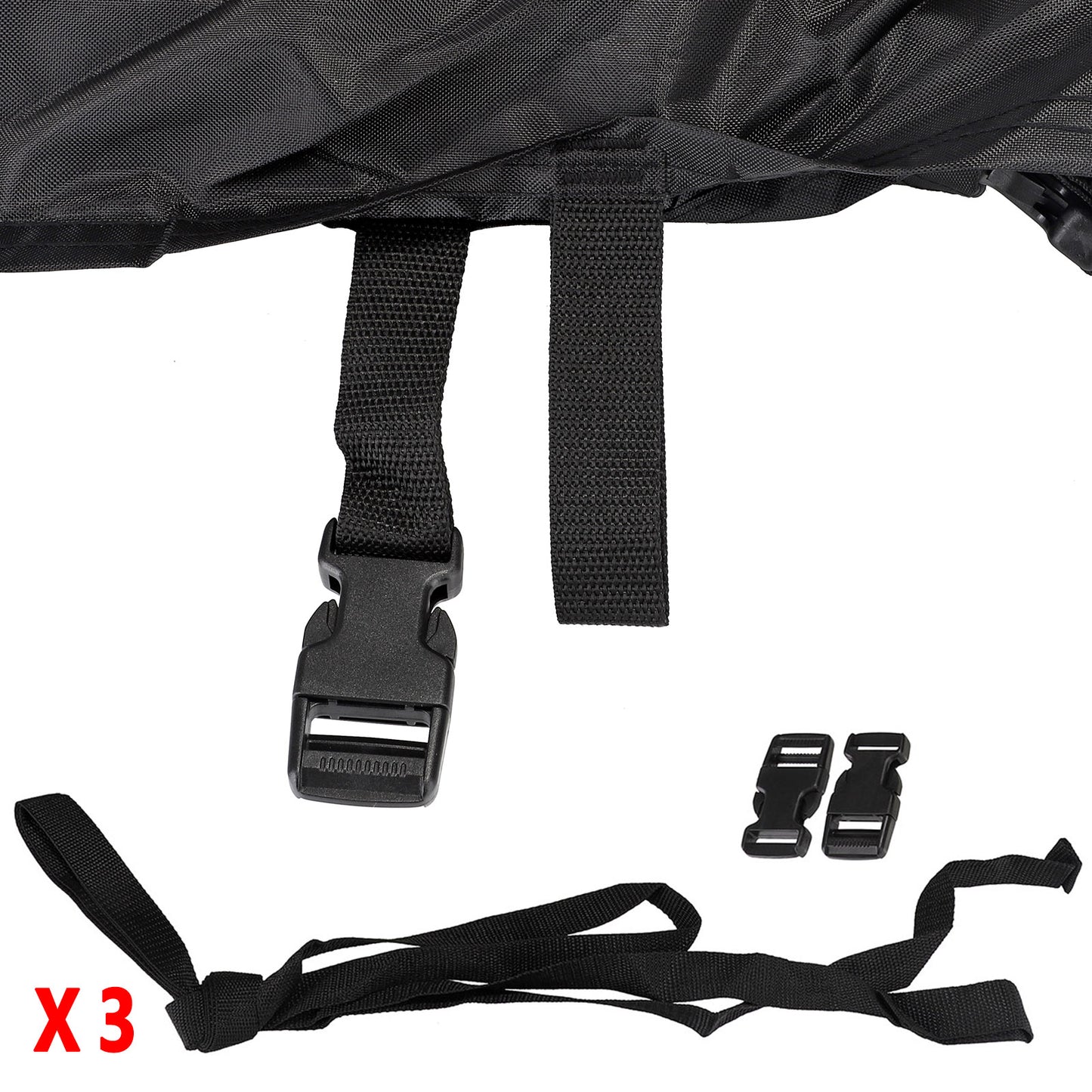 UTV Cover, Waterproof All Weather Sun-UV Snow Protector Universal for Polaris RZR Yamaha Can-Am Defender Kawasaki Ranger Cover 4-6 Passenger Black