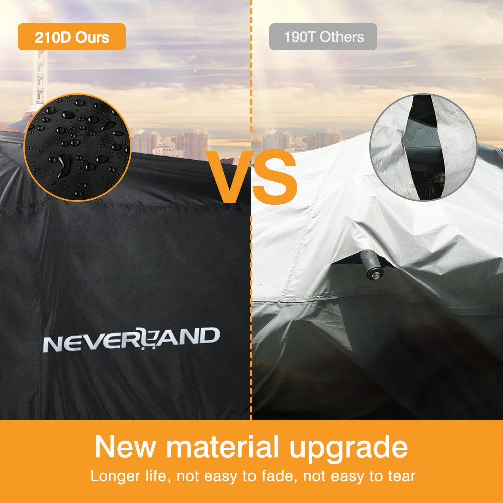 NEVERLAND ATV Cover Waterproof Heavy Duty XL Universal Quad Cover Outdoor Storage Cover 4 Wheeler Rain Cover All Weather for Polaris Sportsman Yamaha Honda Kawasaki Quad Bike