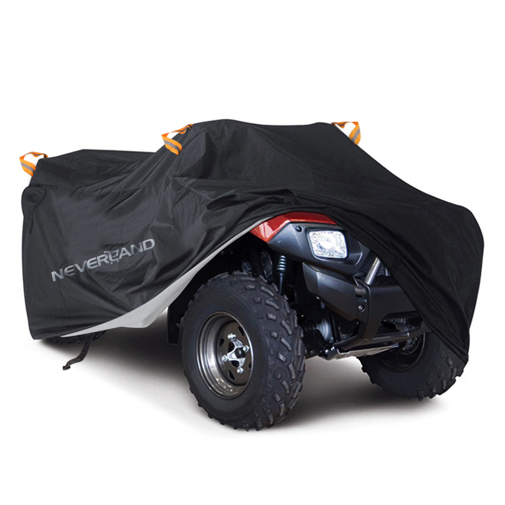 NEVERLAND ATV Cover Waterproof Heavy Duty XL Universal Quad Cover Outdoor Storage Cover 4 Wheeler Rain Cover All Weather for Polaris Sportsman Yamaha Honda Kawasaki Quad Bike